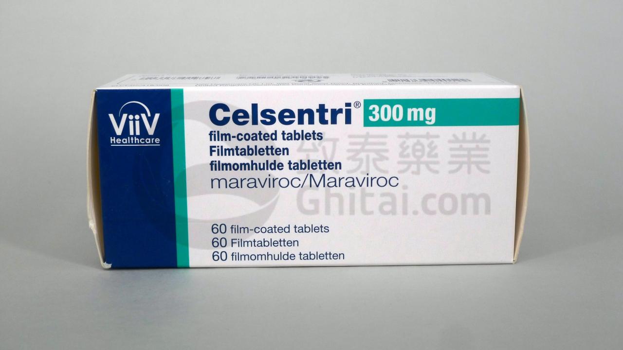 CELSENTRI / MARAVIROC/马拉韦罗片/马拉维若/新特滋