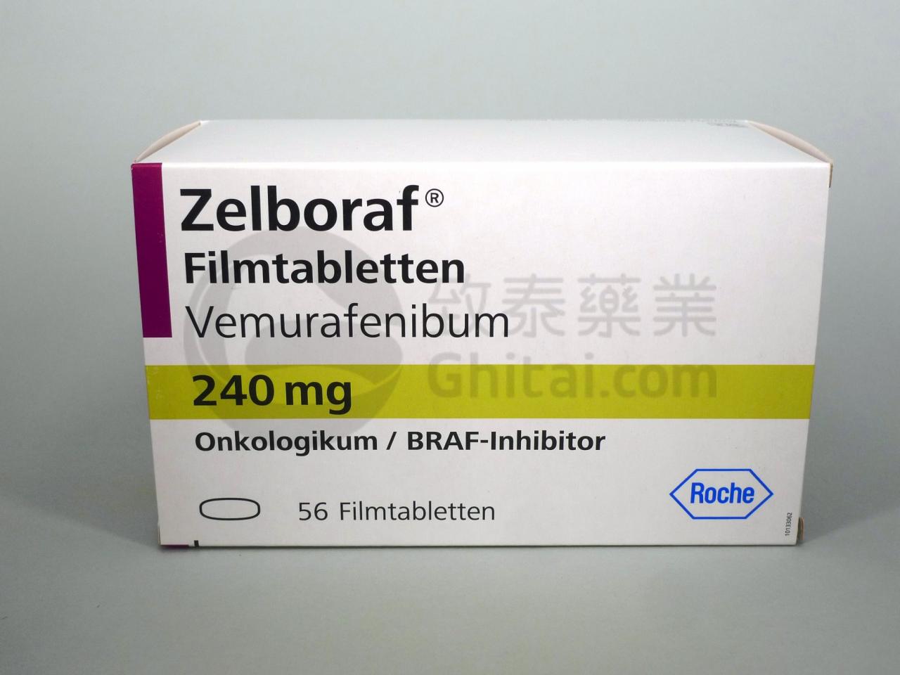 ZELBORAF/VEMURAFENIB/威罗菲尼/日沛乐