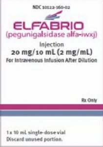 ELFABRIO(PRX-102)获FDA批准治疗法布里病