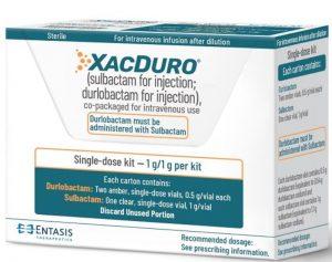 Xacduro(注射用舒巴坦;注射用杜洛巴坦)