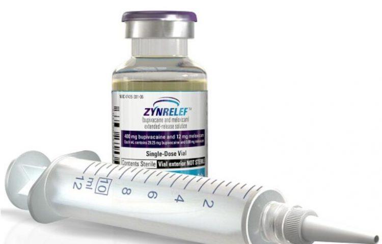 ZYNRELEF(布比卡因和美洛昔康)缓释溶液用于骨科和软组织手术止痛