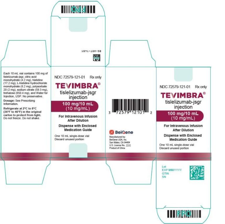 Tevimbra(Tislelizumab-jsgr,替雷利珠单抗)
