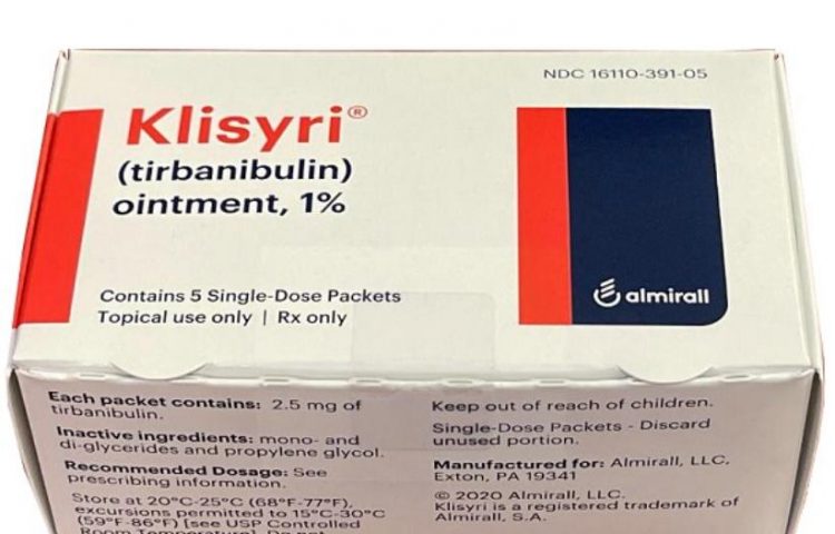 Klisyri(Tirbanibulin)治疗面部或头皮光化性角化病