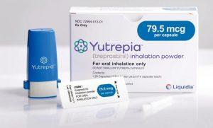 Yutrepia(treprostinil,曲前列环素)吸入粉剂