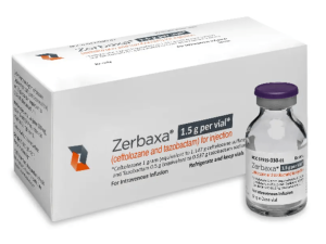 ZERBAXA CEFTOLOZANE/TAZOBACTAM 头孢洛扎/他唑巴坦