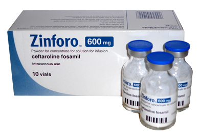 ZINFORO CEFTAROLINE FOSAMIL 头孢洛林酯冻干粉制剂