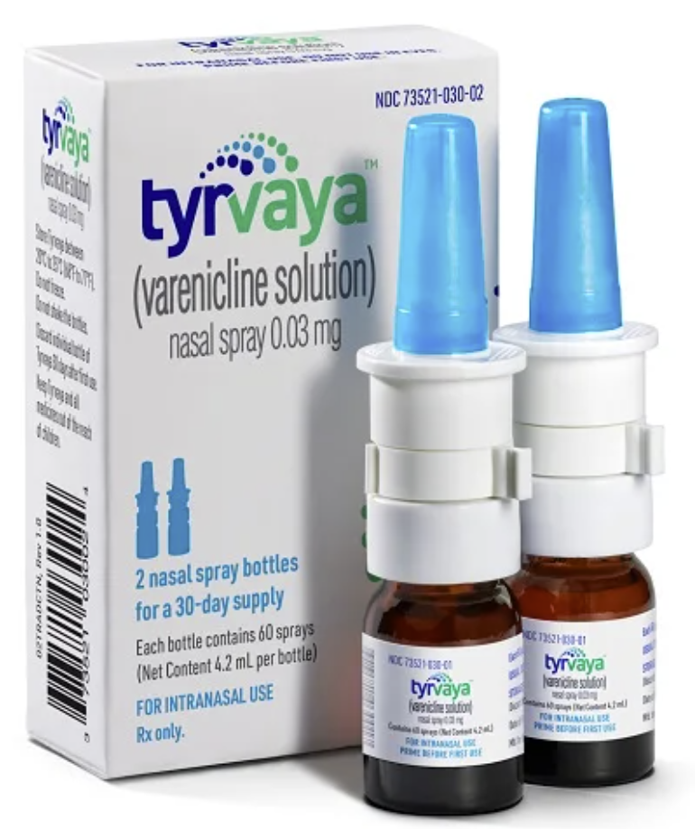 TYRVAYA VARENICLINE SOLUTION 伐尼克兰鼻喷雾剂